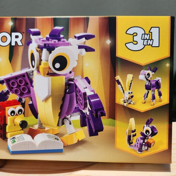 NEW LEGO Creator 3-in-1 Fantasy Forest Creatures 31125 Set Woodland Animal Owl - Picture 3 of 10